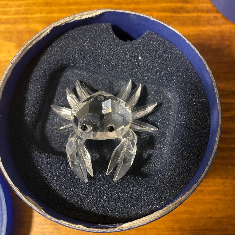 Crystal Crab Figurine